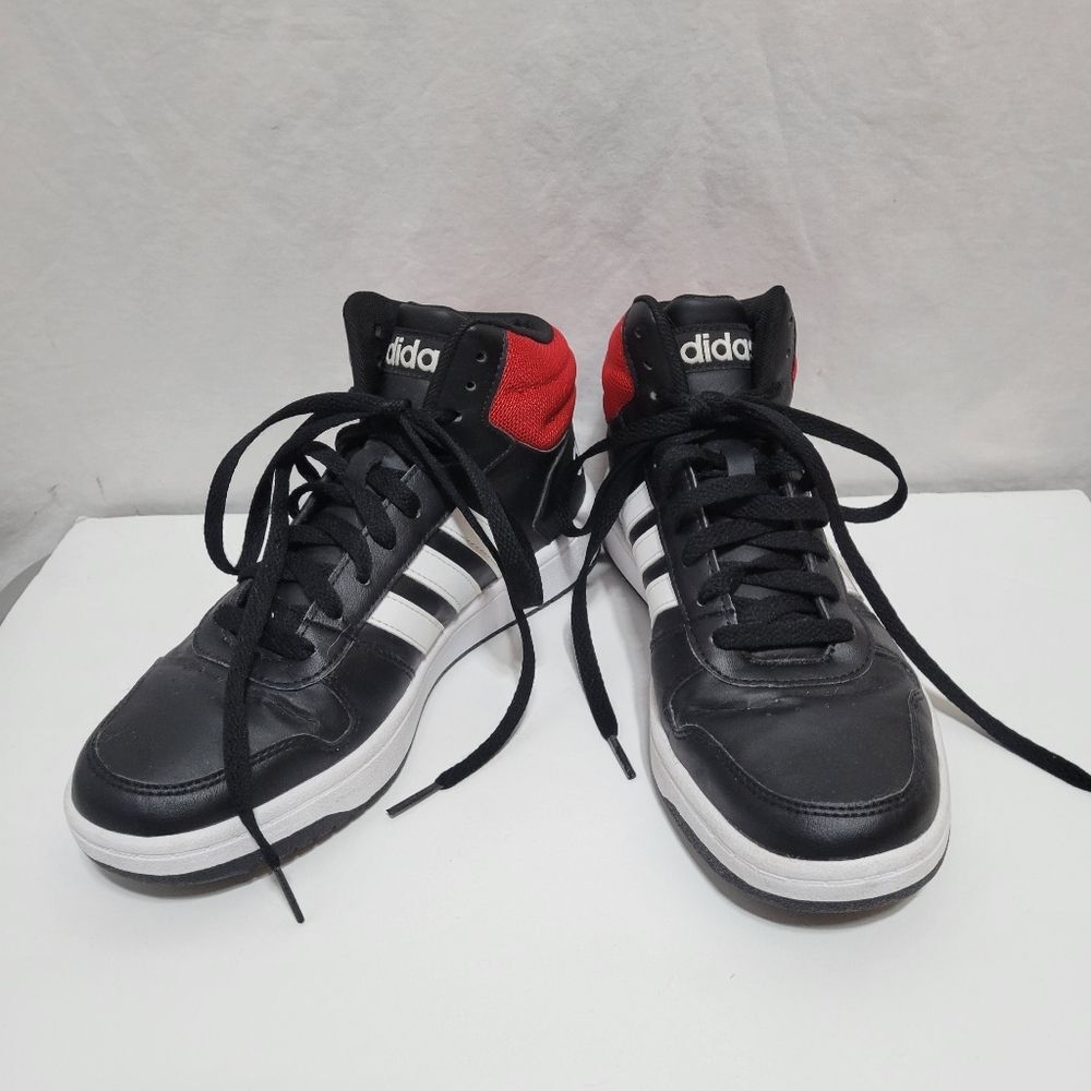 Adidas Black and Red High Top Sneakers - Men’s Size 7